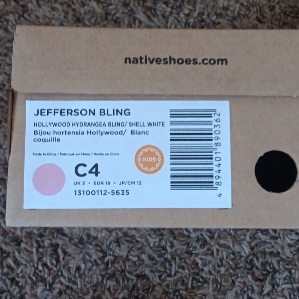 Native Brand Glitter Slip-On Shoes - Pink and Blue New In Box - Picture 4 of 7